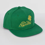 RTS Solid Green with Gold CLOVER SOCAL LOGO Snapback