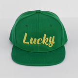 RTS YOUTH Green with Gold LUCKY Snapback