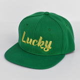 RTS YOUTH Green with Gold LUCKY Snapback