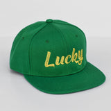 RTS YOUTH Green with Gold LUCKY Snapback