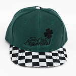 RTS YOUTH Forest Green/Checker SOCAL CLOVER LOGO Snapback