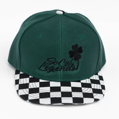 RTS Forest Green/Checker SOCAL CLOVER LOGO Snapback