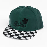 RTS YOUTH Forest Green/Checker SOCAL CLOVER LOGO Snapback