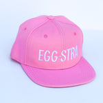 RTS Solid Baby Pink with White EGG-STRA Snapback