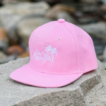 RTS Solid Baby Pink with White Logo Snapback