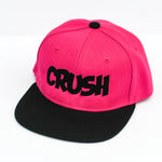 RTS YOUTH Pink/Black with Black CRUSH Snapback