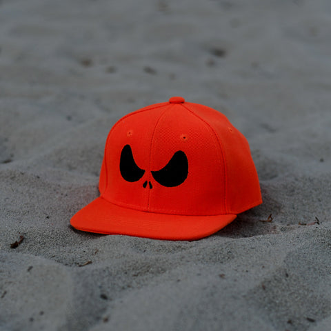 RTS TODDLER Orange Skeleton Eyes Snapback