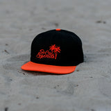 Black/Orange Logo Snapback