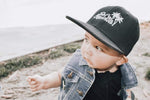 Solid Black Logo Snapback - Customize your Logo Color