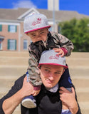 RTS ADULT Grey/Burgundy Logo Snapback