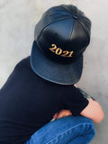 RTS Gold on Black Faux Leather 2021 Snapback