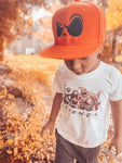 RTS TODDLER Orange with Black Jack Eyes Snapback