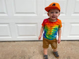 RTS TODDLER Orange with Black Jack Eyes Snapback