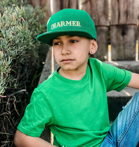RTS Kelly Green with Gold CHARMER Snapback