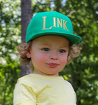 RTS YOUTH Solid Green with Gold LINK Snapback