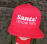 RTS YOUTH Red SANTA! I KNOW HIM Snapback