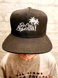 Solid Black Logo Snapback - Customize your Logo Color