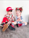 RTS TODDLER Solid Red with White CRUSH Snapback