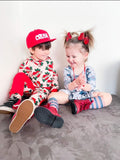 RTS TODDLER Solid Red with White CRUSH Snapback