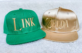 RTS YOUTH Solid Green with Gold LINK Snapback