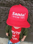 RTS YOUTH Red SANTA! I KNOW HIM Snapback